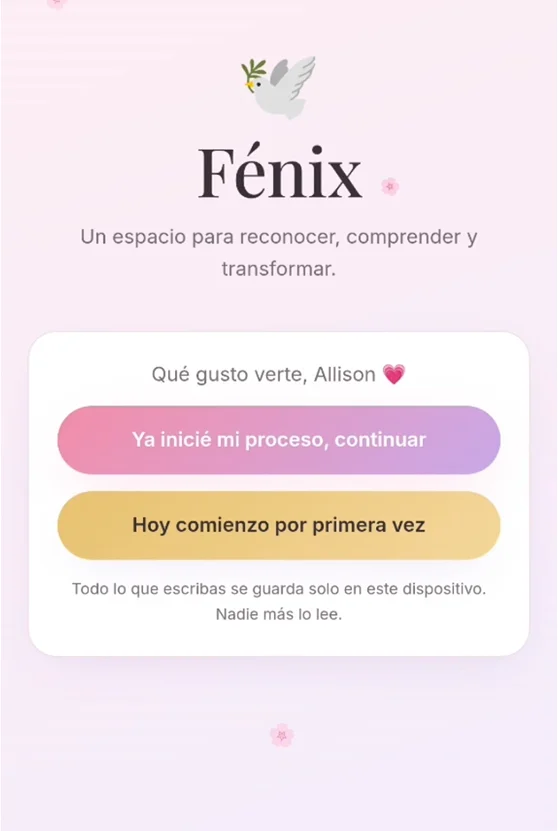 Demostración de la App Fénix